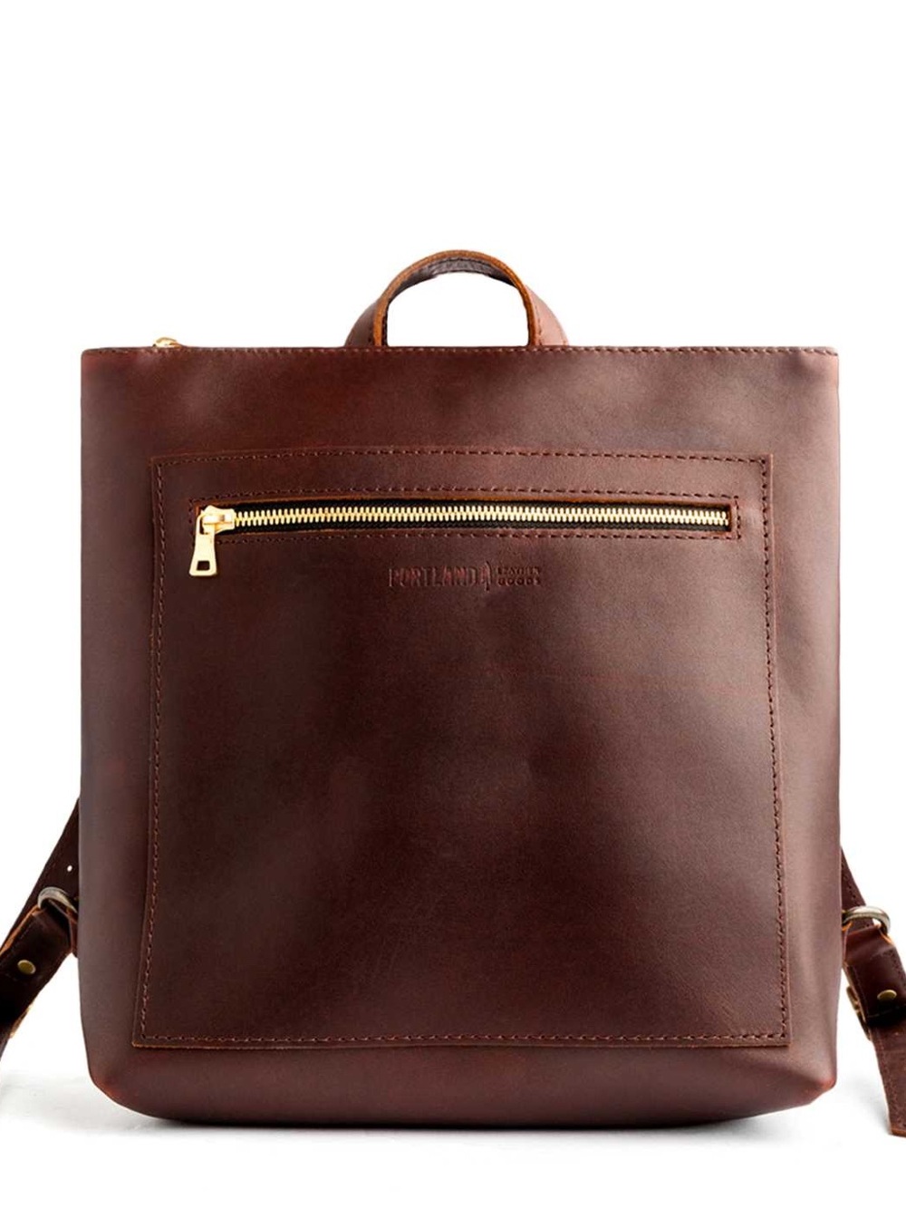 NWT Portland Leather Tote Backpack Color Cognac